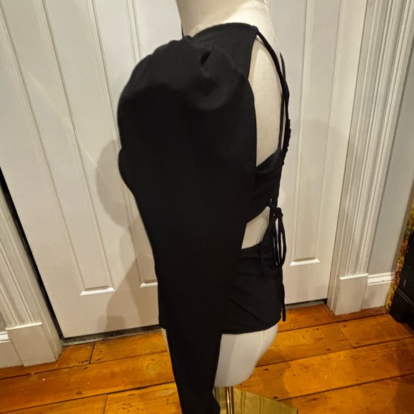 Astr Black Long Sleeve Top - Picture 2 of 4